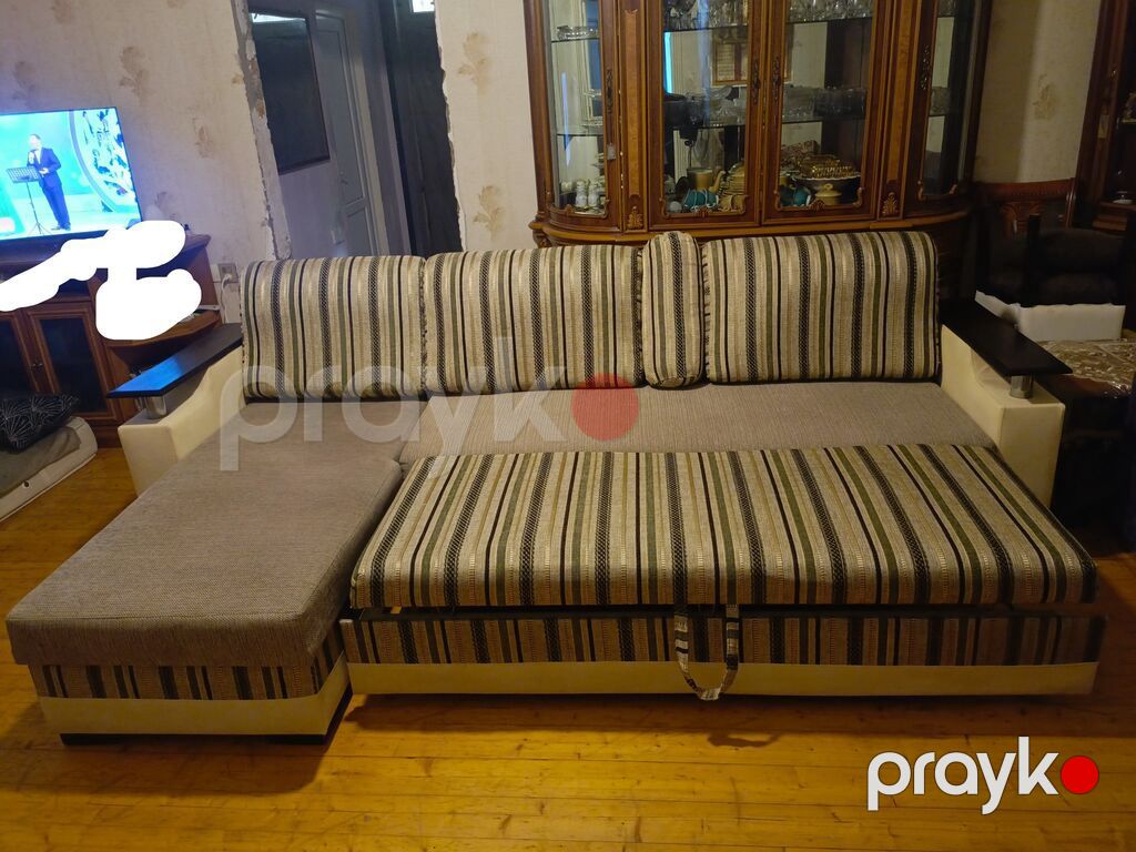 Künc divan, İşlənmiş, Açılan, Bazalı, Parça, Çatdırılma yoxdur — Mebel, Bakı (9)