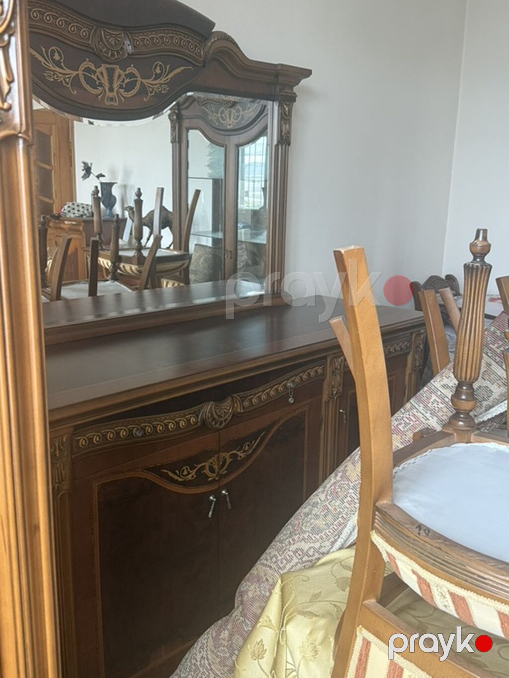 Klassik üslubda taxta qonaq otağı mebel dəsti - Material: keyfiyyətli — Mebel, Bakı (6)