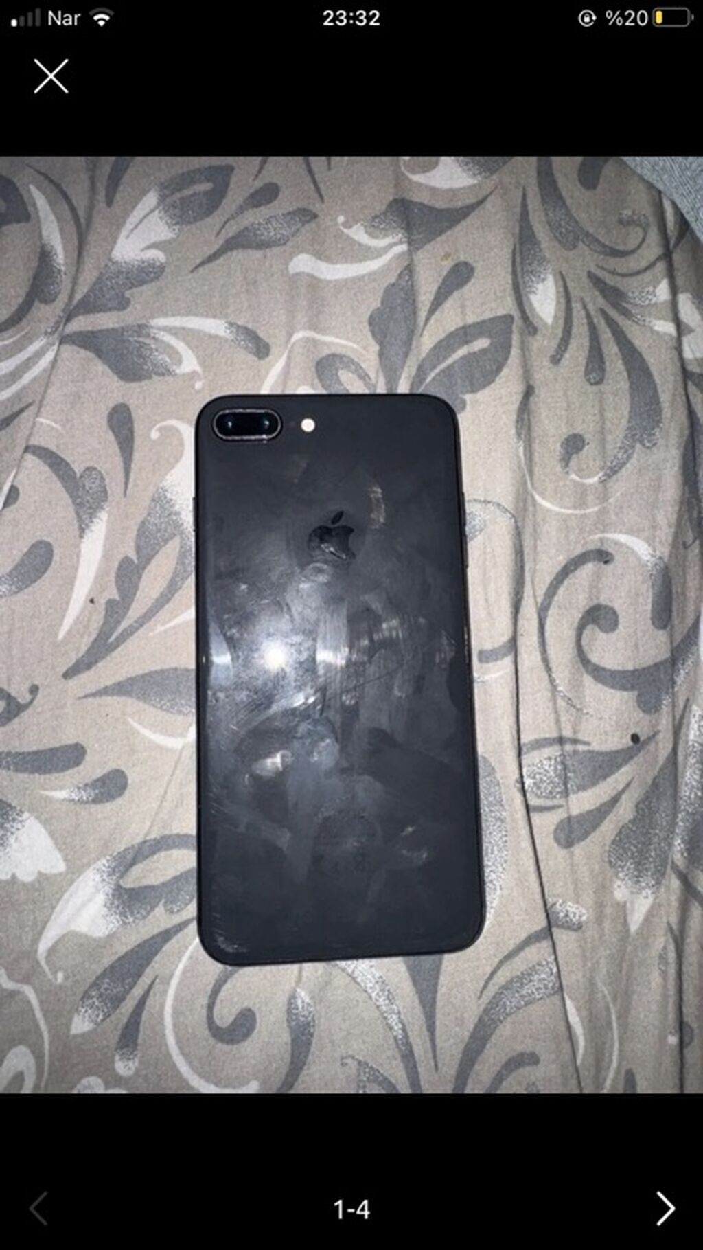 IPhone 8 Plus, Qara, Simsiz şarj