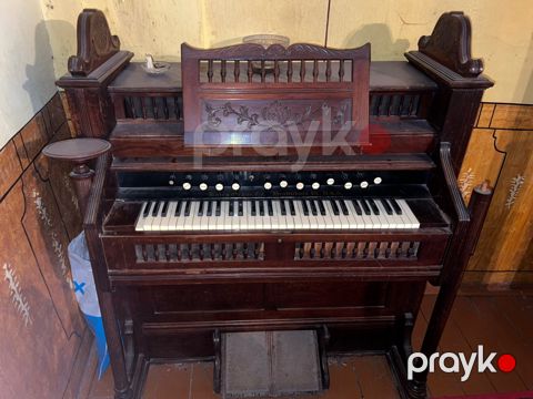 Harmonium tipli pedaallı pompalı orqan