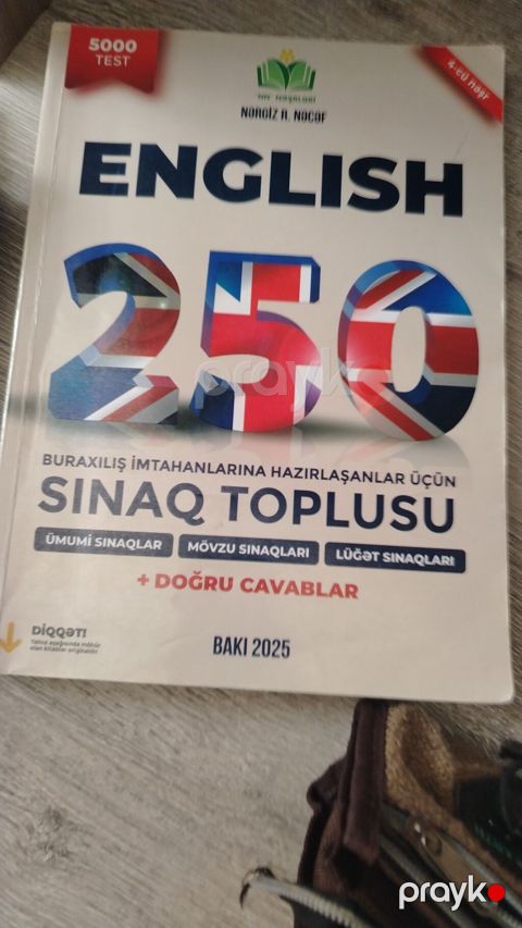 Məhsul: “English 250” – Buraxılış imtahanlarına hazırlaşanlar üçün — Bakı