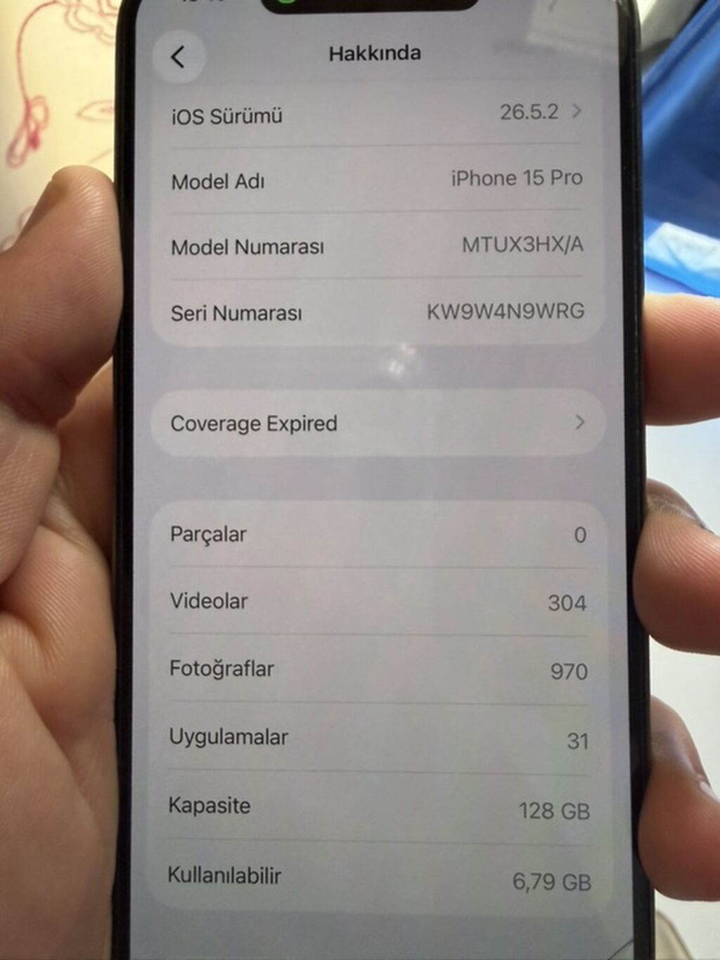 IPhone 15 Pro, 128 GB, Natural Titanium, Face ID — Apple iPhone, Masazır (4)