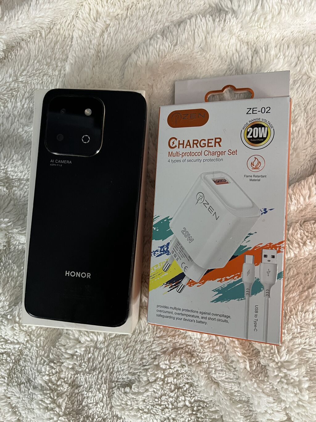 Honor X6b, 256 GB, rəng - Qara, Barmaq izi, Face ID — Honor, Bakı (5)