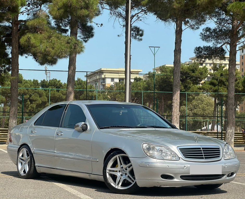 Mercedes S 320, 3.2 L, 2000 il, 400 000 km — Avtomobillər, Sumqayıt (2)