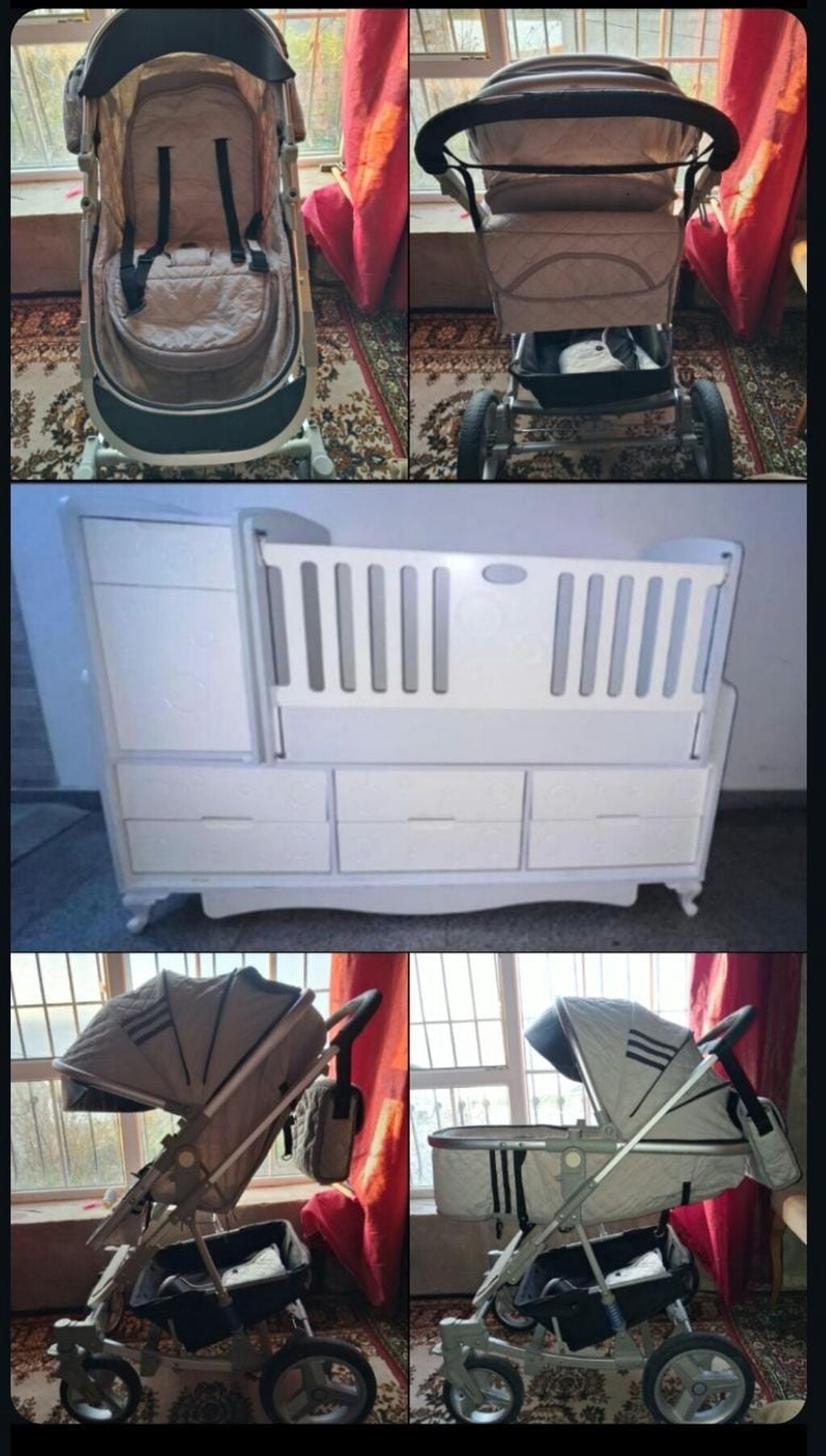Yataq,matras, tülü,və uşaq arabası birlikdə 120 manat. Ünvan Varovski — Bakı