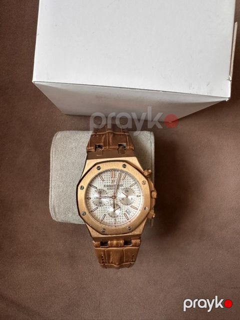 Audemars Piguet Royal Oak üslubunda xronoqraf kişi qol saatı -