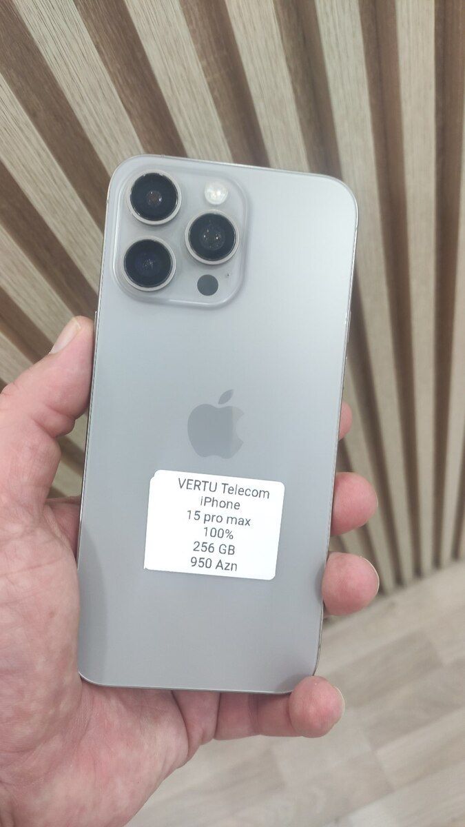 Apple iPhone 15 Pro Max Natural Titanium 256GB/8GB — Smartfonlar, Bakı