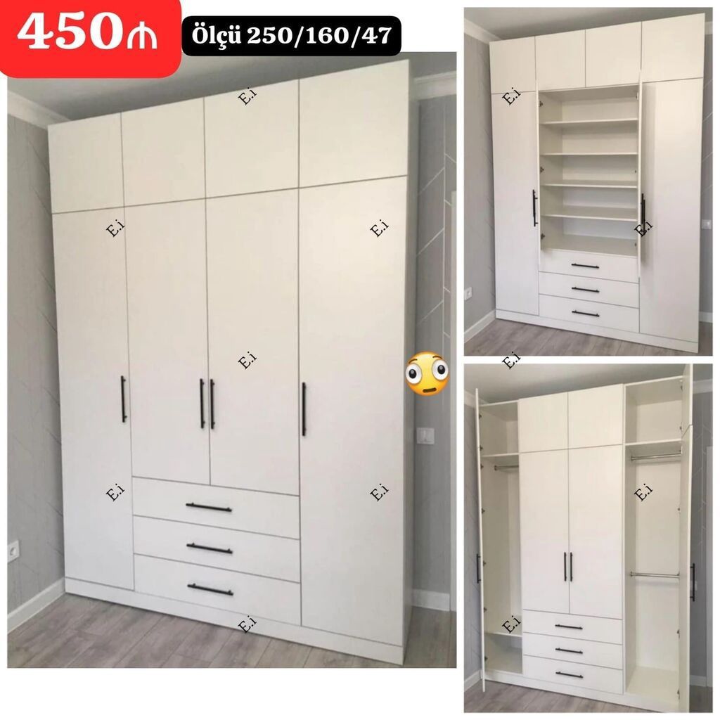 Mebel dəstləri – şkaf və komod modelləri 1) İdeal 3 qapılı dolab - — Mebel, Bakı (3)