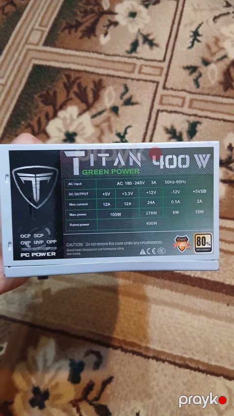 Titan 400W Green Power PC güc ləti (PSU) — 80+ — Bakı