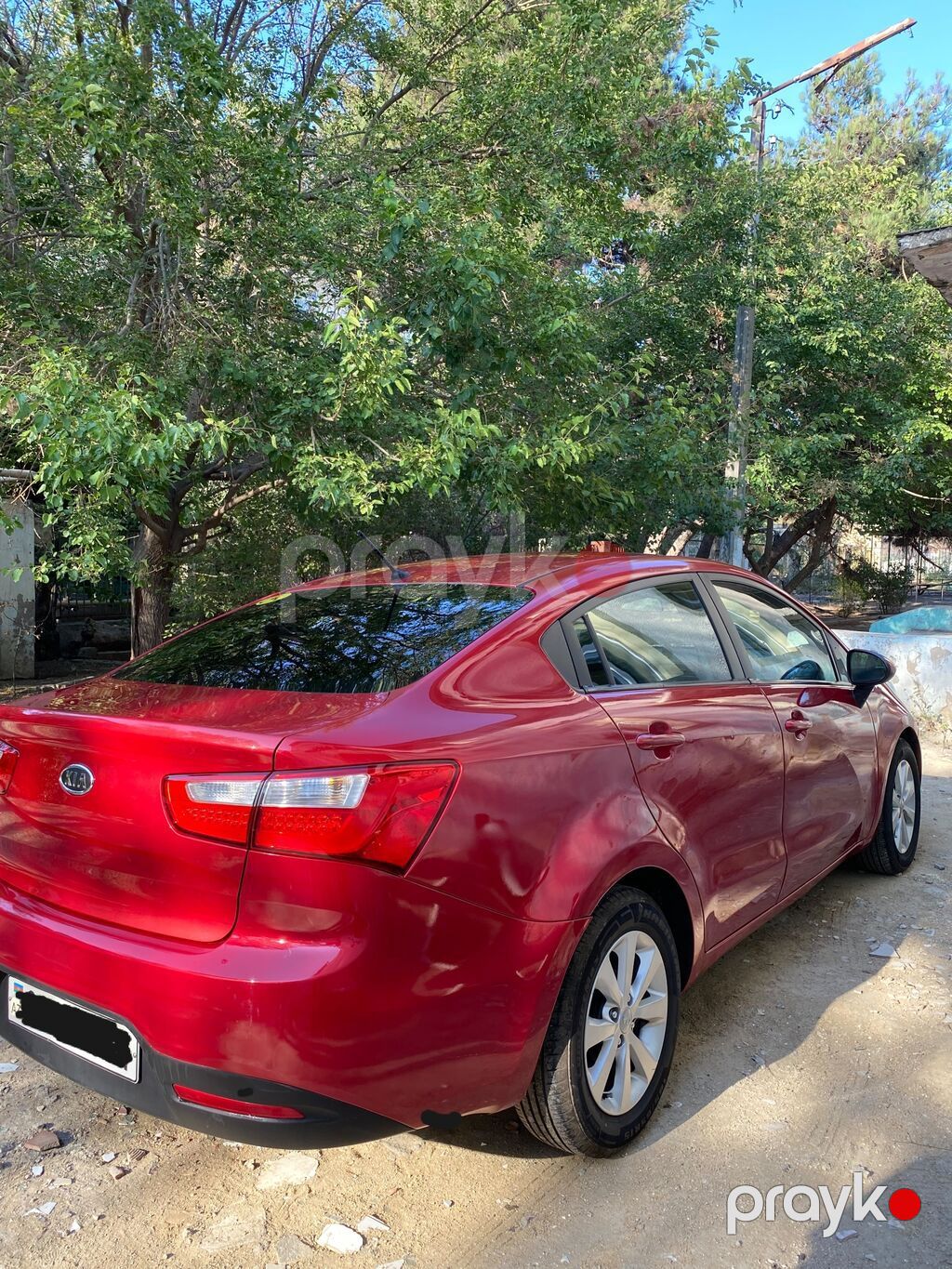 Kia Rio sedan – qırmızı rəng - Kuzov: 4 qapılı sedan, parlaq qırmızı — Avto, Bakı (6)