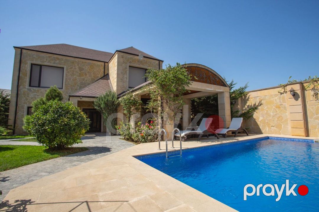 Satılır 6 otaqlı həyət evi/bağ evi 300 m² — Ev, villa, Bakı (2)