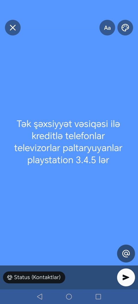 Kreditlə məişət və elektronika məhsulları - Tək şəxsiyyət vəsiqəsi