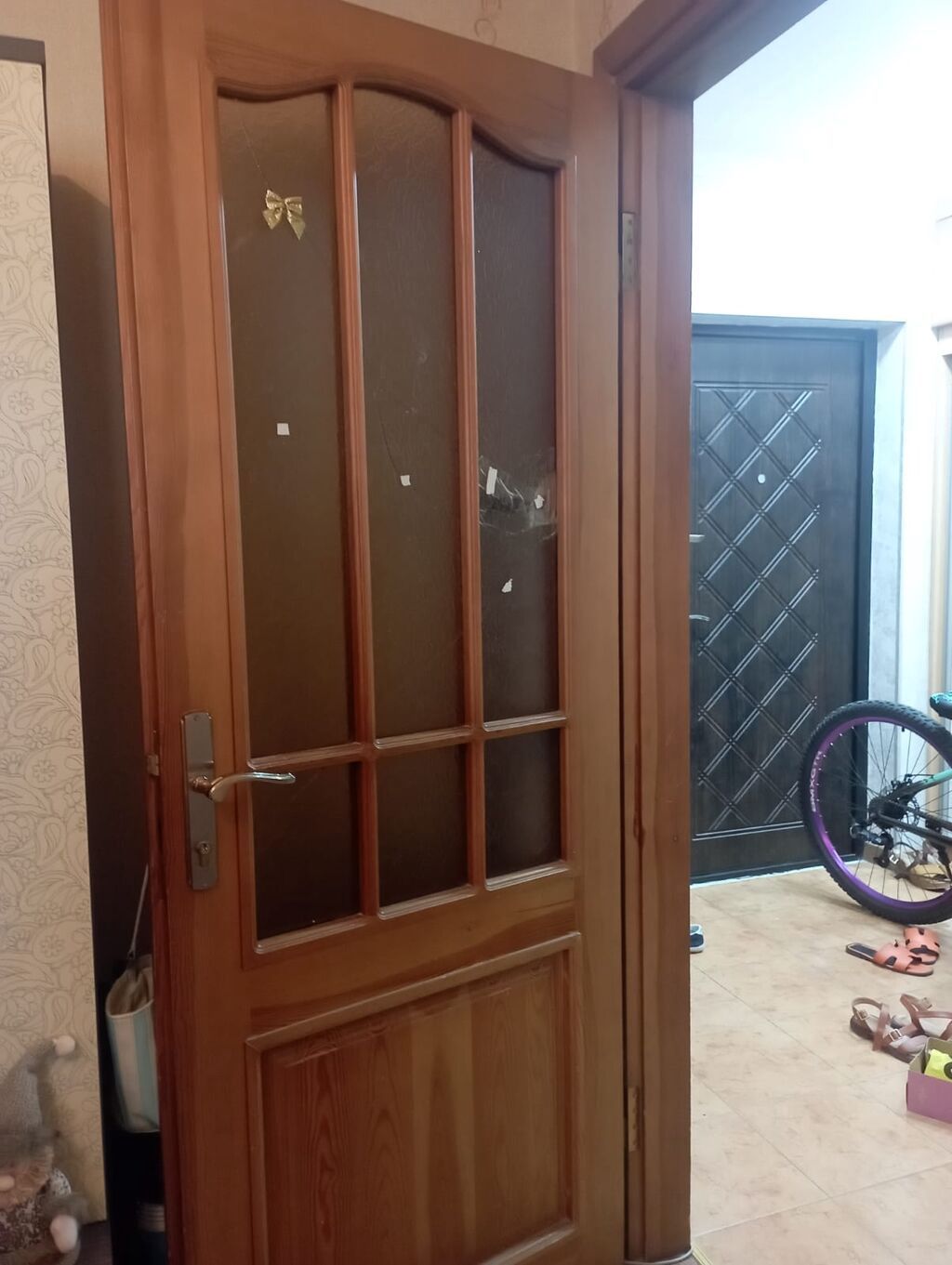 Taxta otaq qapıları – dəst - Material: tam ağac (təbii ağac lifləri