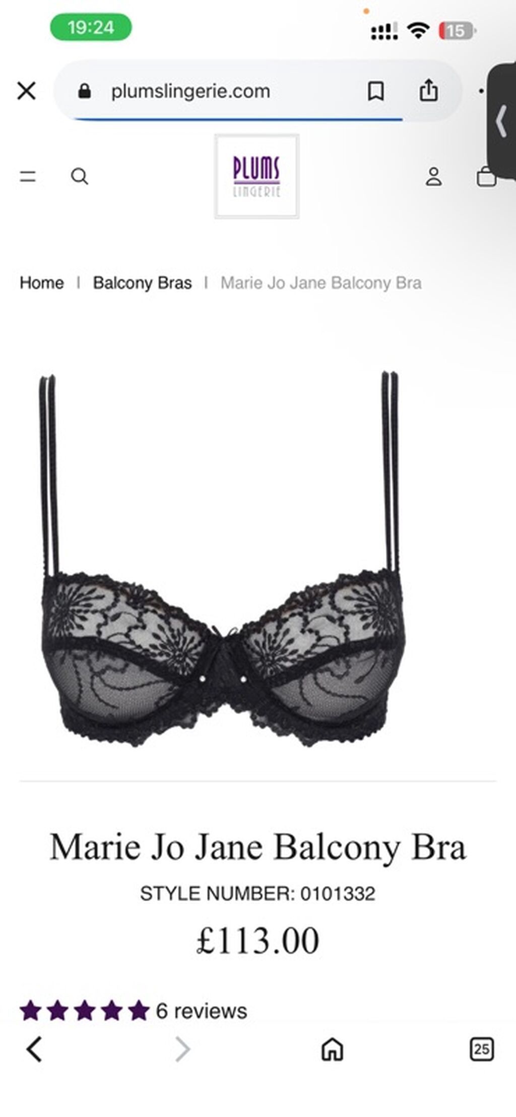 Marie Jo Jane Half Padded Balcony Bra – Velvet Blue - Model: Jane — Şəxsi əşyalar, Bakı (3)