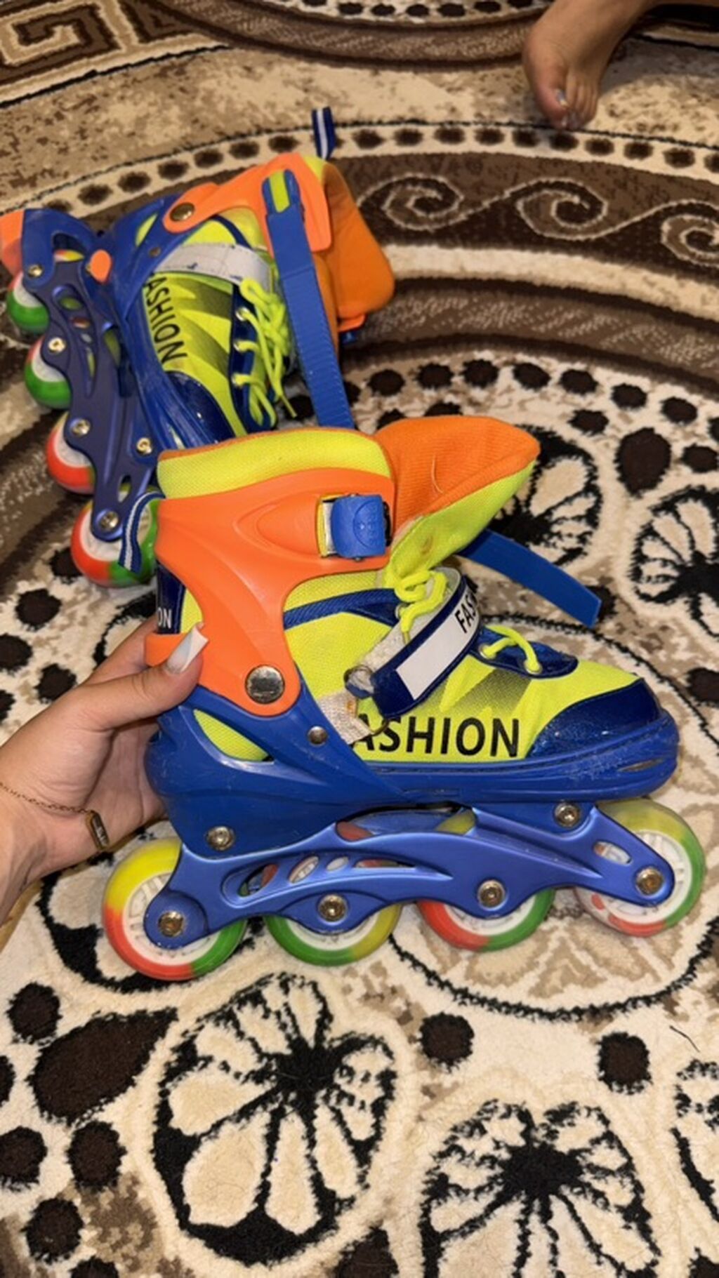 Uşaq üçün tənzimlənən təkərli konki (roller skates) - Rəng — İdman və istirahət, Xırdalan (5)