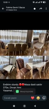 Endirim olundu 🛑🛑Masa dəsti satılır 370₼. Ünvan Yeni — Furniture