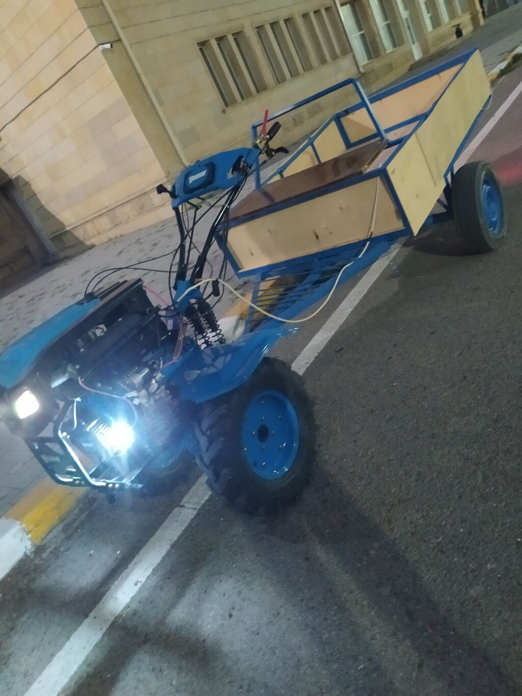 Yük daşıma üçün qoşqulu Mini Matablok islenmeyib 25at gücü boş boşuna — Motobloklar, Qazax (6)