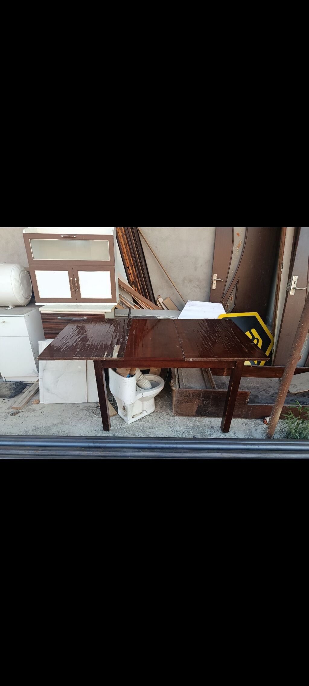 Ağac yemək otağı dəsti – masa və stullar - Material: massiv ağac — Mebel, Masazır (2)