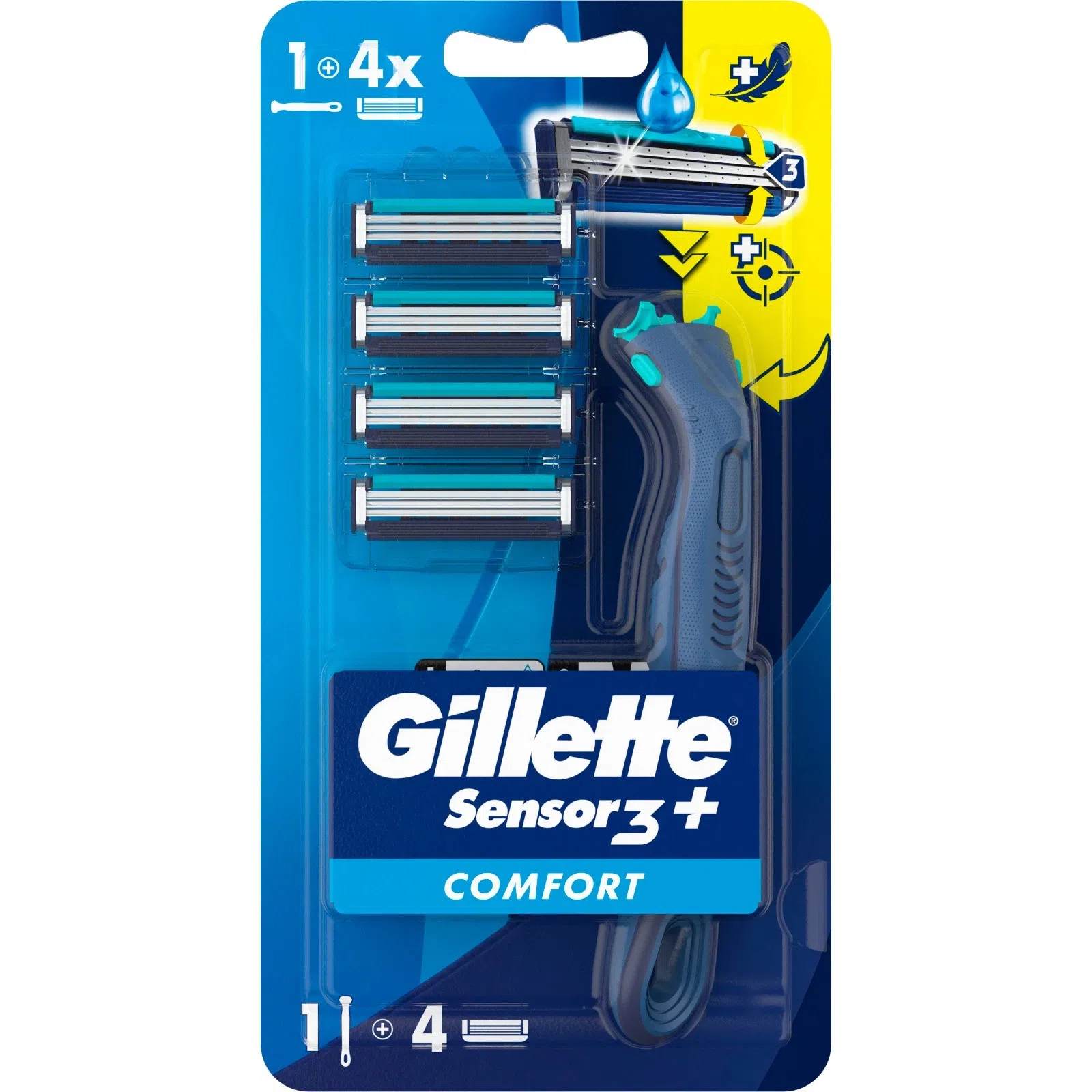 Gillette Sensor 3 Plus Comfort Ülgüc Dəsti (5 ədəd) — Lorissa