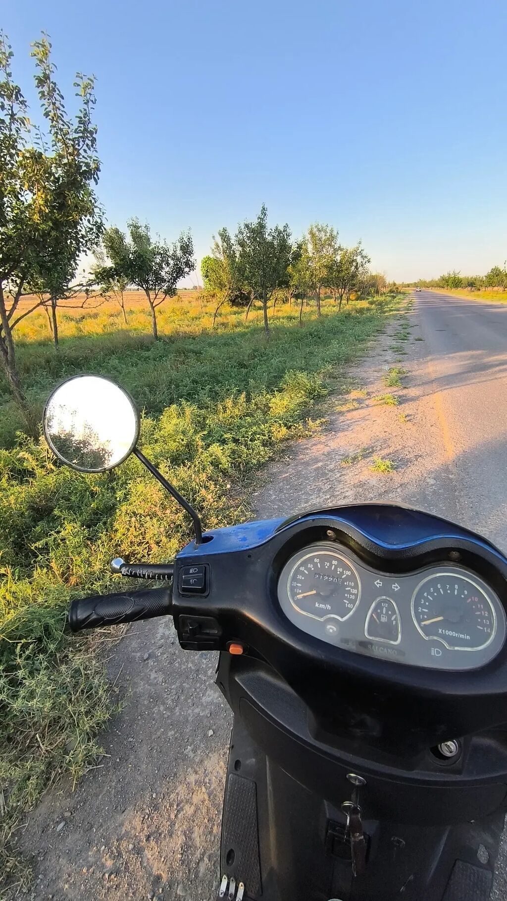 Skuter – mavi/qara rəng kombinasiya, “Sport” seriyası. Texniki — Avto, Ağcabədi (6)