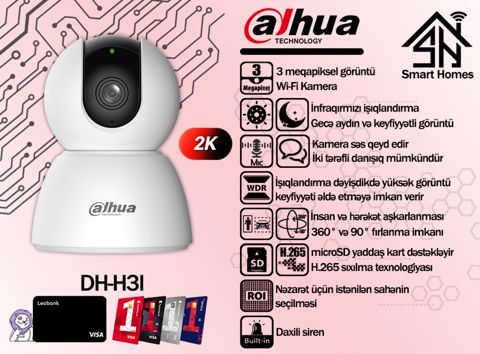 Müşahidə kamerası Dahua 3mp H3I