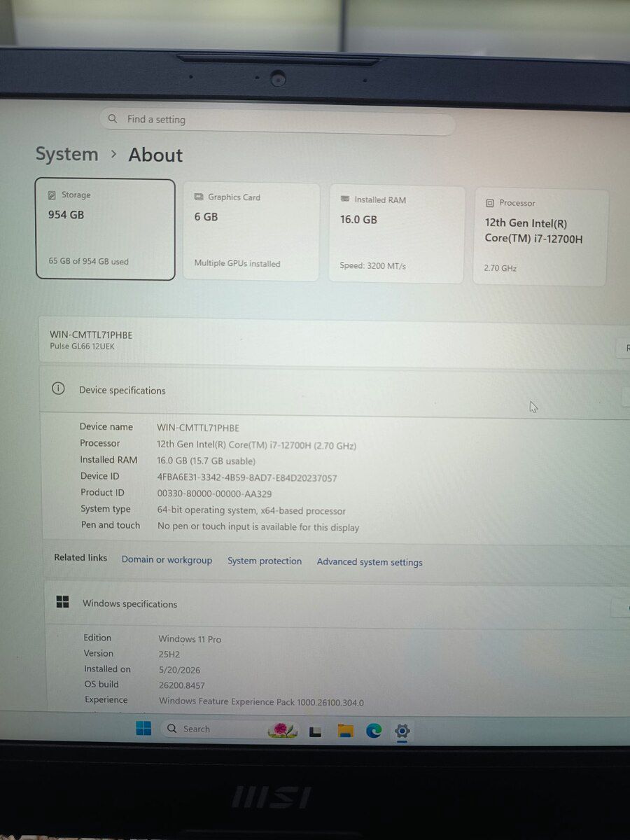 MSİ Pulse RTX 3060 165Hz — Elektronika, Bakı (4)