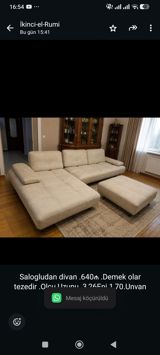 Salogludan divan .640₼ .Demek olar tezedir .Olcu Uzunu 3,26Eni — Мебель