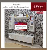 TV stend 180Azn 💥 ✔️Rəng seçimi var ✔️ Şəhər daxili Çatdırılma və — Mebel