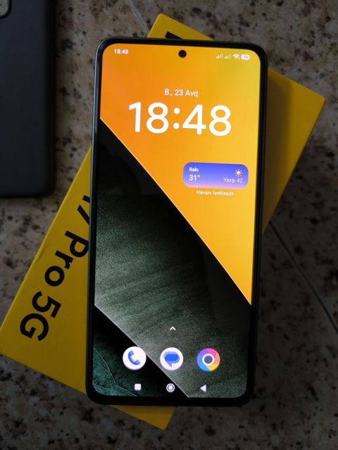 Poco M7 Pro 5G, rəng - Mavi, Sensor, Barmaq izi, Simsiz şarj