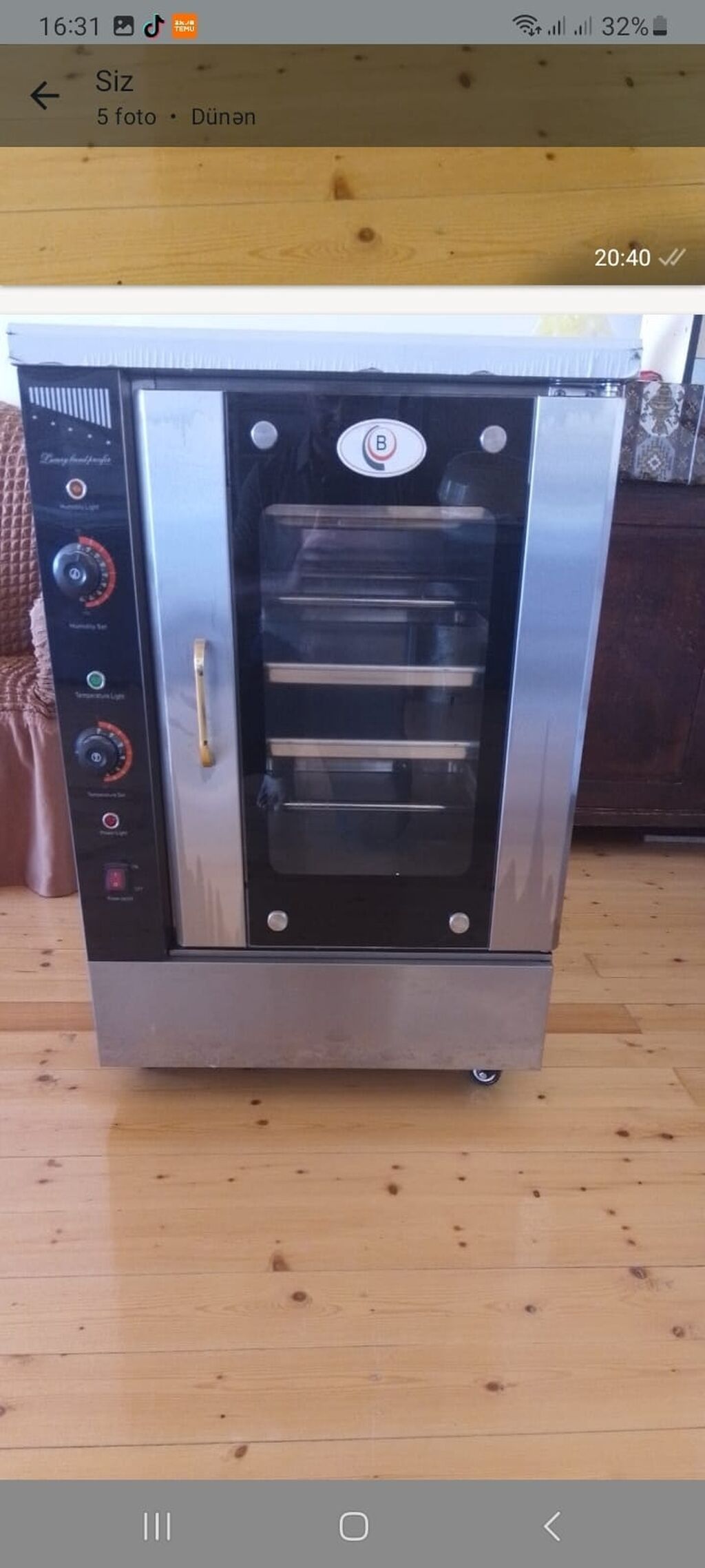 Peşəkar çörəkxana/kafe avadanlıqları paketi — soyuducu vitrin, konveksiya peç və sobası — Restoran üçün, Bakı (2)