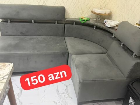 Künc divanı – yemək otağı və ya mətbəx üçün rahat model. - Rəng