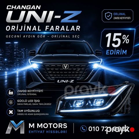 Changan Uni-Z ehtiyat hissələri - orijinal — Mmotors ehtiyat hisseler — Ehtiyat hissələri və aksesuarlar — Ehtiyat hissələri