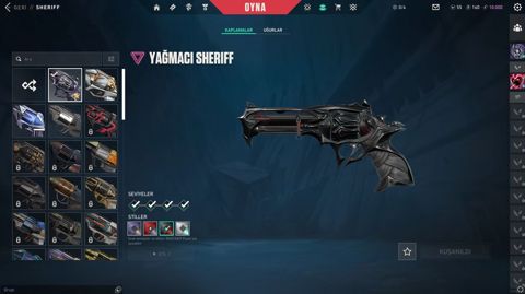 Hesab goz qabagindadi. Ter temizdi maili var. Vandal phantom skinleri
