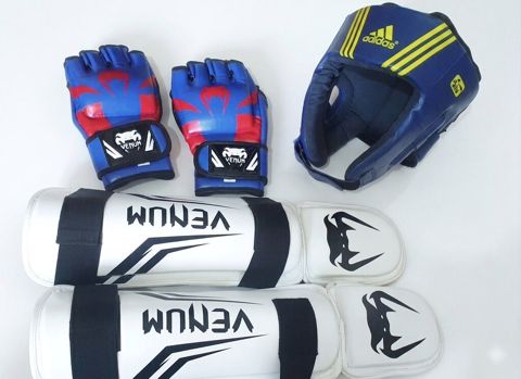 MMA/Döyüş idmanı üçün qoruyucu dəst - Qısa barmaqlı MMA əlcəkləri