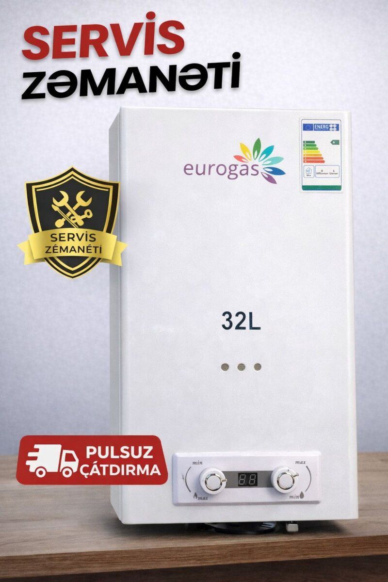 Su qızdırıcısı Eurogas 32 lt — Mallar, Bakı