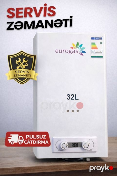 Su qızdırıcısı Eurogas 32 lt — Bakı