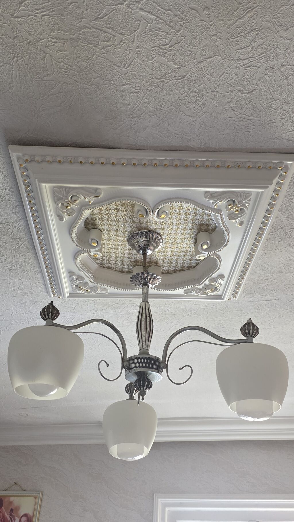 Çılçıraq, 4 lampa, Metal — İşıqlandırma, Quba