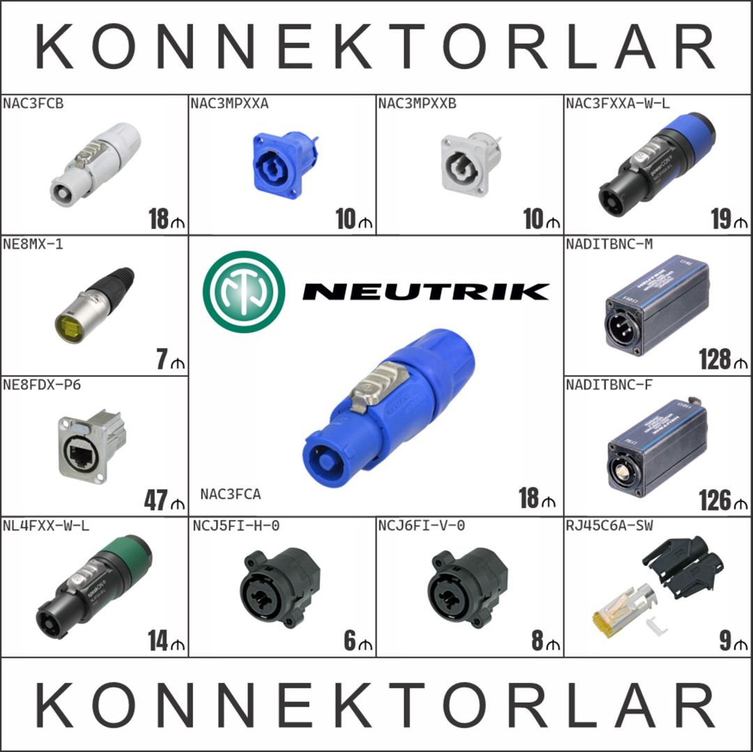 Neutrik, Rean konnektorlar — Musiqiə alətləri, Bakı (4)