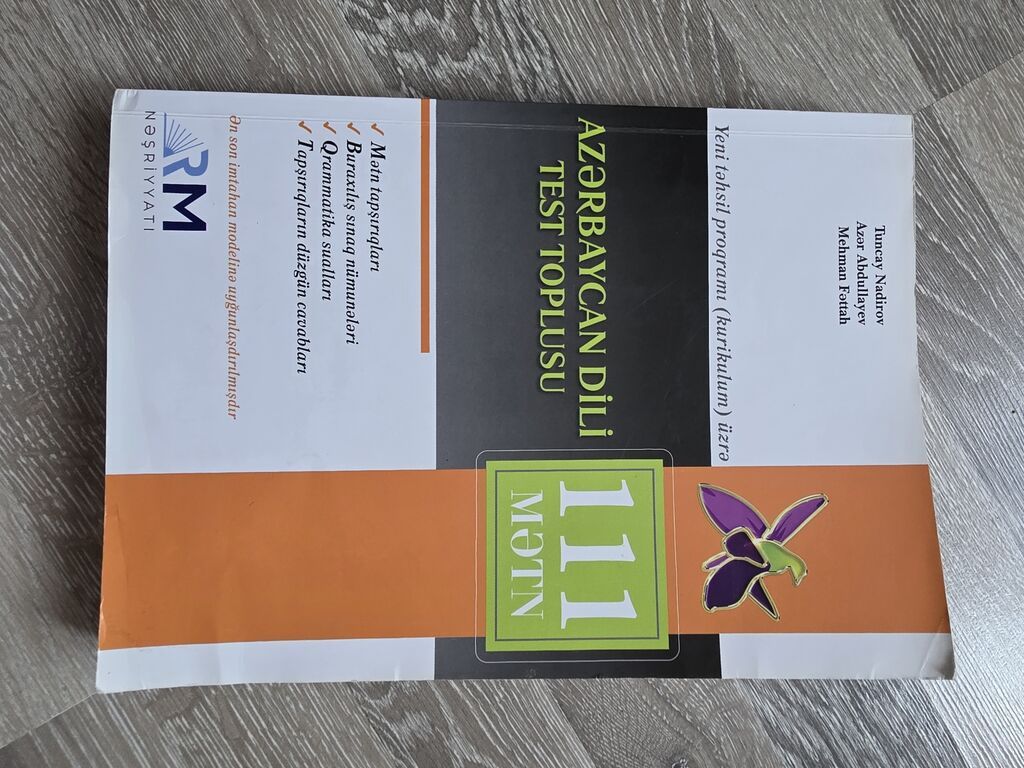 Azərbaycan Dili – Test Toplusu (111 mətn) — Kitablar, Bakı