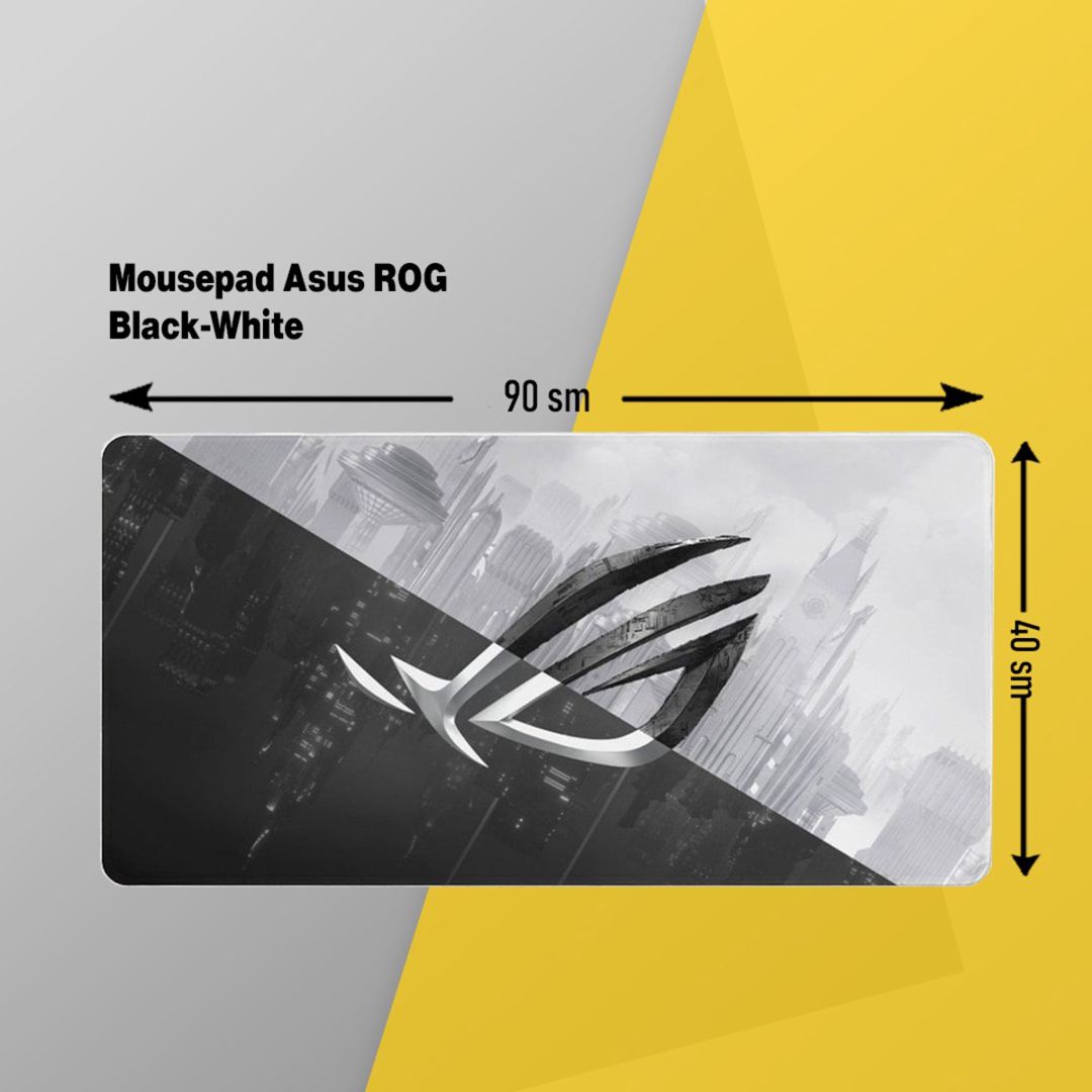 Asus ROG Black-White Logo Speed 90x40sm siçan altlığı — Periferik cihazlar, Bakı (2)