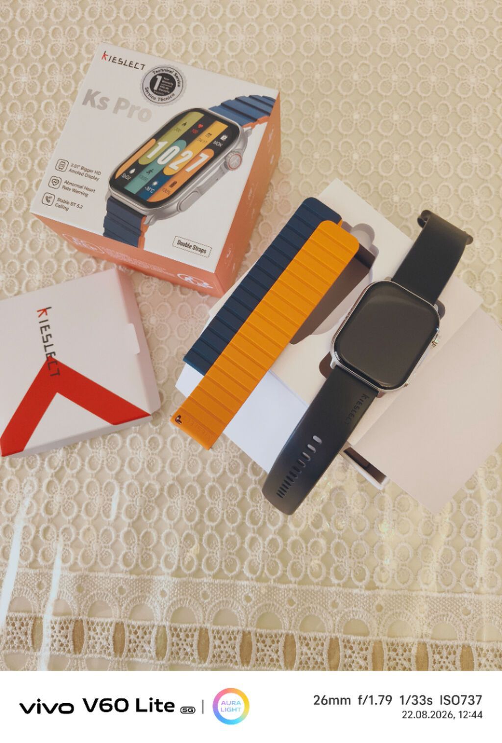 Yeni, Smart saat, Sensor ekran, rəng - Gümüşü — Aksesuarlar, Bakı (2)