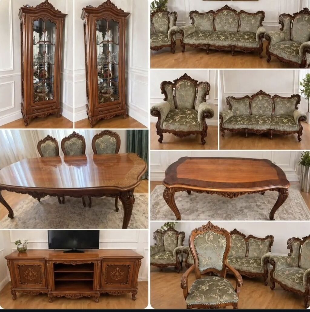 Kleopatra mebel dəsti qonaq otaqi.Rumuniya istehsali klassik — Mebel, Bakı (3)
