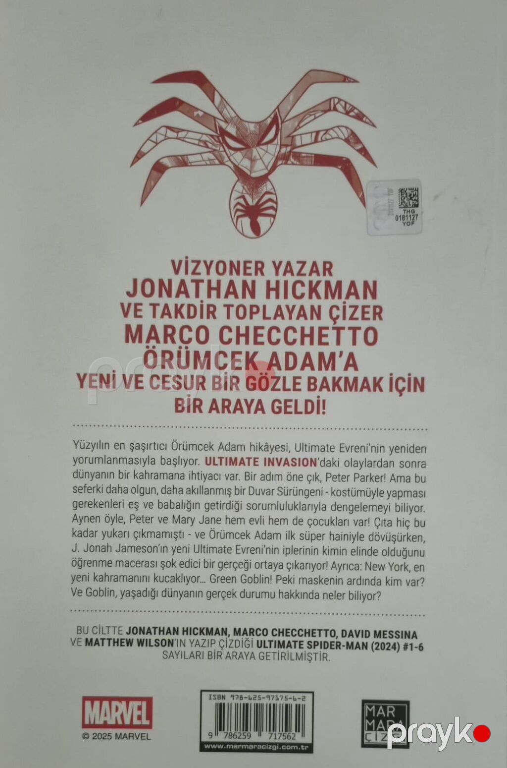 Məhsul: Ultimate Spider-Man Cilt 1 (Türkcə baskı) - Nəşriyyat — Kitablar və jurnallar, Digah (2)