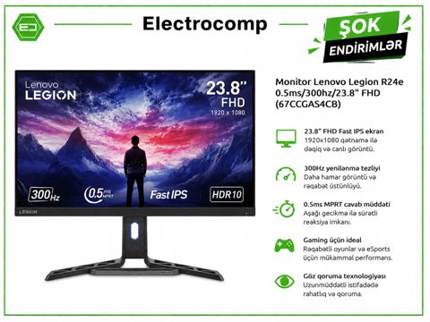 Monitor Lenovo Legion R24e — Bakı