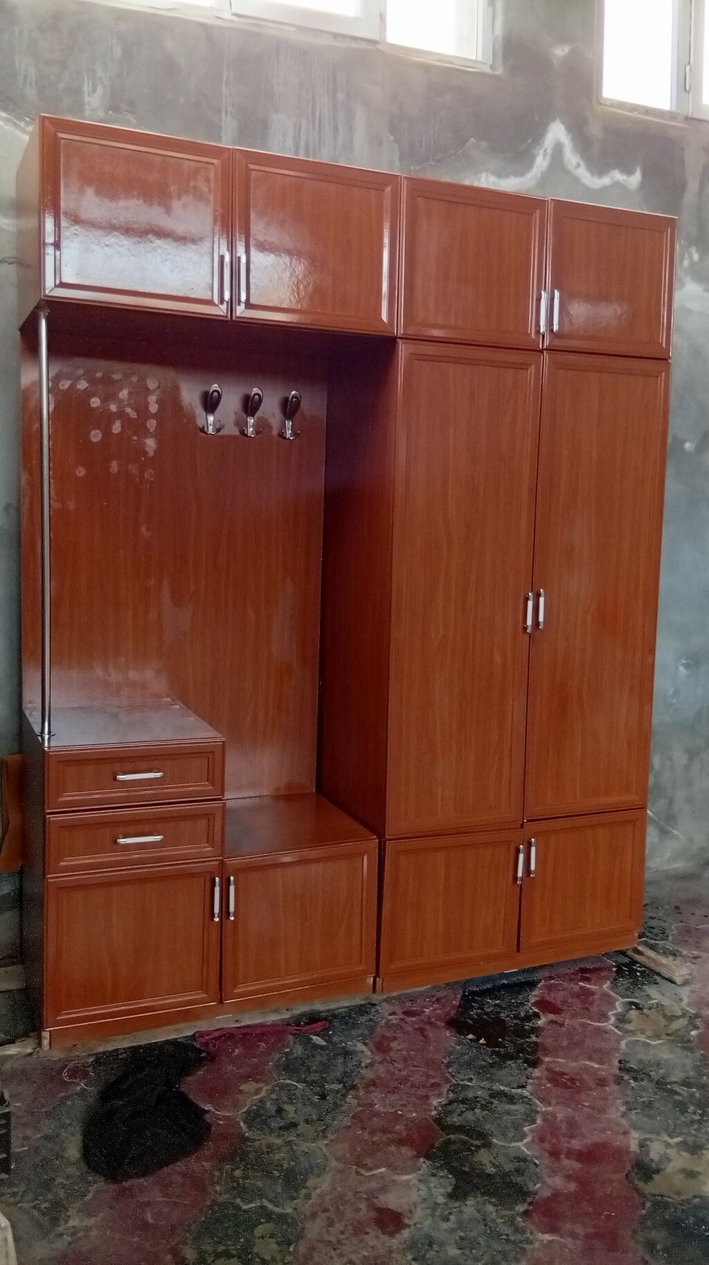 Giriş dolabı – çoxfunksiyalı modul sistem - Material: taxta/laminat — Mallar, Gəncə (2)