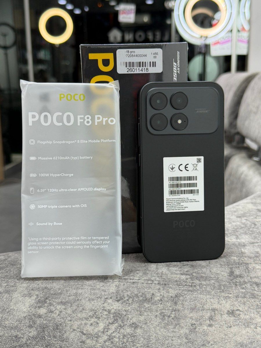 Xiaomi Poco F8 Pro Black 512GB/12GB — Mallar, Bakı