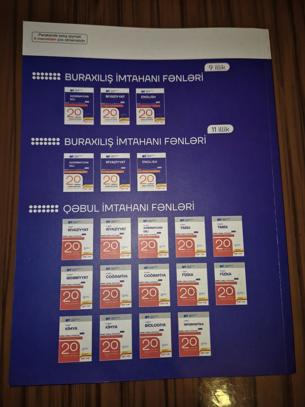 Riyaziyyat 11-ci sinif, 2024 il — Mallar, Bakı (2)