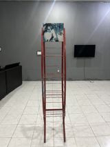 Metal reklam və məhsul stendi satılır. Qırmızı rəngli, döşəməüstü — islam