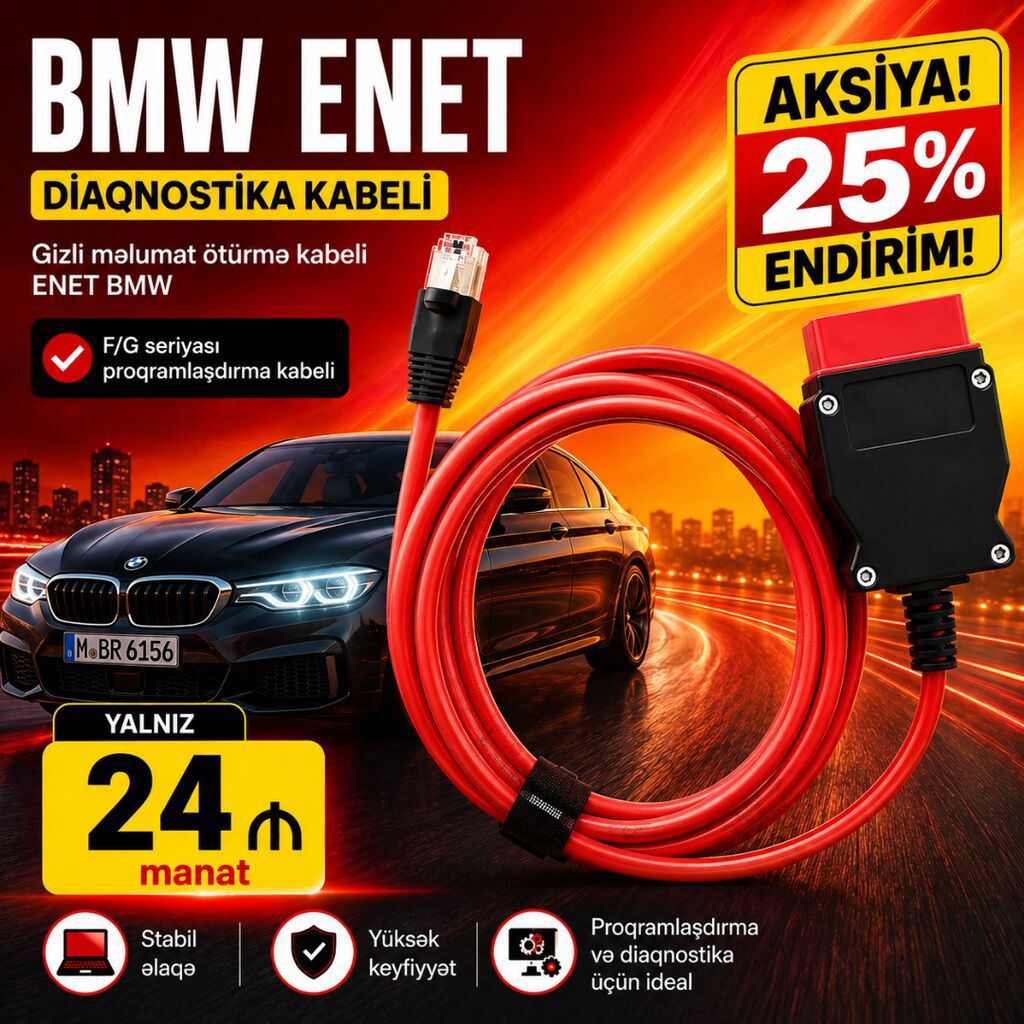 BMW ENET diaqnostika kabeli. Gizli məlumat ötürmə kabeli ENET BMW, 👀 — Avto, Lənkəran (5)