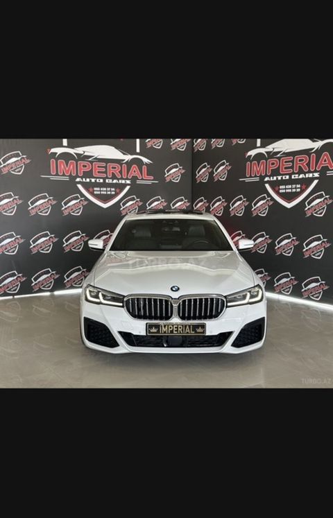 BMW 5 Series (G30 LCI) – M paket sedan - Kuzov: ağ rəng, LCI